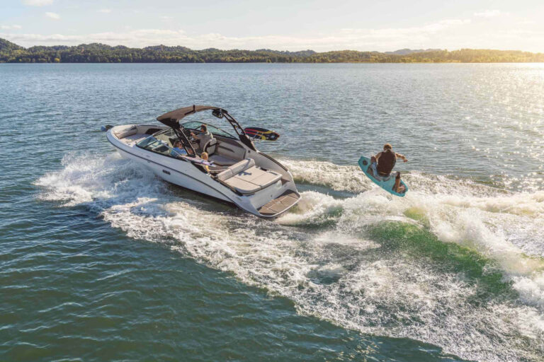 Amazing fun wakeboarding.