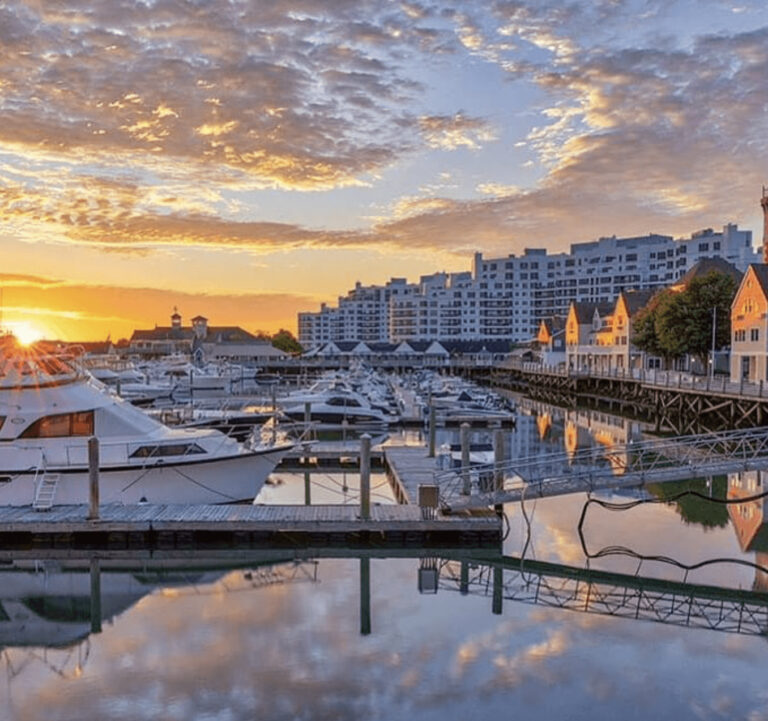 Marina Bay Quincy at sunrise