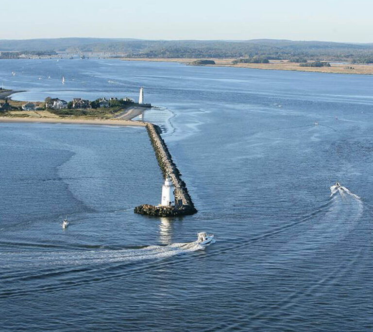 The Connecticut River Lighthouse.