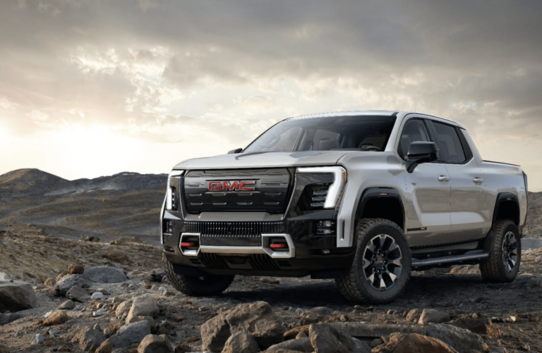 GMCs introduction of the first ever Sierra EV marks a turning point for the premium truck brand as it expands its portfolio of all electric trucks 1 768x501