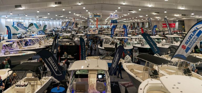 Hartford Boat Show main hall 768x354