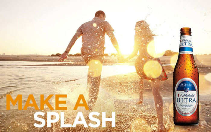 Michelob Ultra Walk on the beach