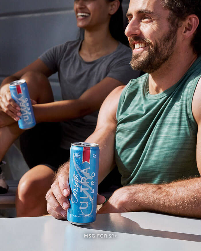 Michelob Ultra zero hanging out